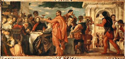 Bröllopet i Cana (målning på duk) av (1528-88) Veronese