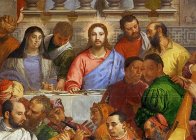 Bröllopet på Cana ... av (1528-88) Veronese