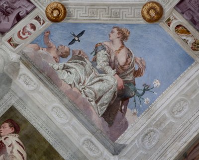 Paolo Caliari känd som Veronese, fresk, Villa Barbaro, Maser, Italien av Veronese