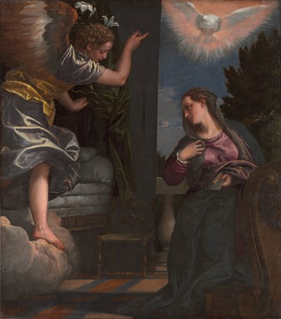 Bebådelsen, ca 1580 (olja på duk) av (1528 88) Veronese
