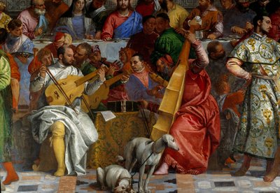 Kanas bröllop, detalj: musikerna. Fresk av Paolo Veronese (1528-1588) Ec. fre. av Veronese