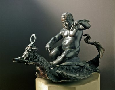 Dvärgen Morgante Braccio di Bartolo, dvärgen från Cosimo I de Medici (Cosimo I de Medici). Bronsskulptur av Giambologna (Giovanni da Bologna eller Johannes av Bologna eller Boulogne av Giambologna