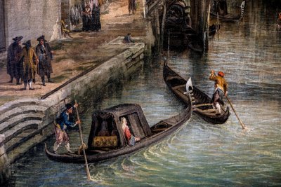 Tiggarnas bäck, ca 1723 (olja på duk) av (1697-1768) Canaletto