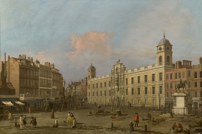 London, utsikt över Northumberland House, österut av Canaletto
