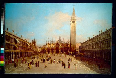 Piazza San Marco in Richtung Basilika San Marco von (1697-1768) Canaletto