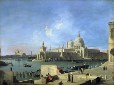 Blick auf die Salute vom Eingang des Canal Grande, Venedig von (1697-1768) Canaletto