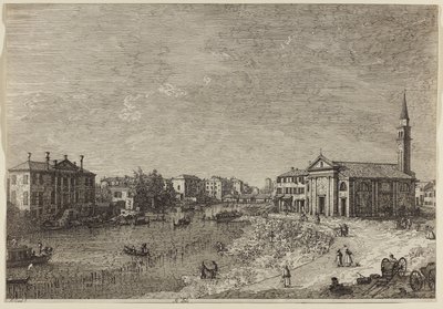 Al Dolo (etsning på lagt papper) av Canaletto