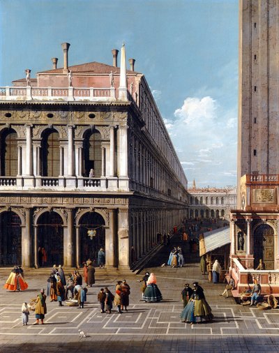 Piazza San Marco - Canaletto (1697-1768). Olja på duk av Canaletto