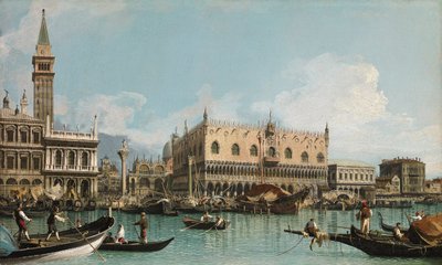 Piren nära Piazza San Marco i Venedig, vid Canaletto (1697-1768). Olja på duk, ca. 1729. Ablo samling av Canaletto