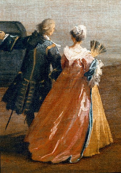 Utsikt över Sankt Markus bassäng i Venedig (olja på duk av Canaletto