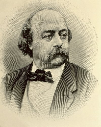 FLAUBERT, Gustave (1821-1880). Engelsk författare. Gravyr av (1820 1910) (after) Nadar