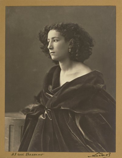 Porträtt av Sarah Bernhardt 1864 av Nadar av Nadar