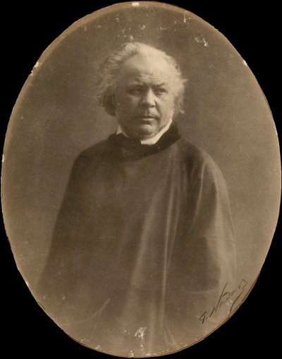 Porträtt av målaren Honorè Daumier (s/v foto) av Nadar