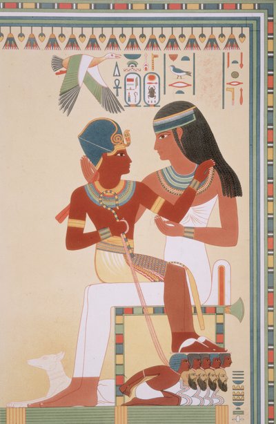 746.c.1. & f.8 Amounoph II och hans guvernant från 