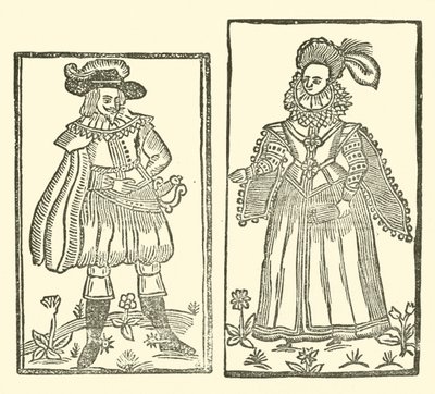 Illustration till The Roxburghe Ballads (träsnitt) av (after) English School