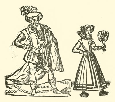 Illustration till The Roxburghe Ballads (träsnitt) av (after) English School