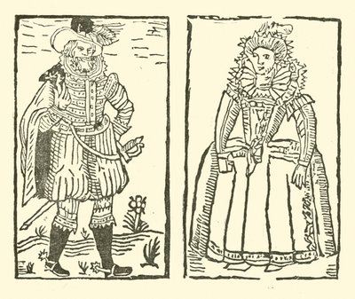 Illustration till The Roxburghe Ballads (träsnitt) av (after) English School