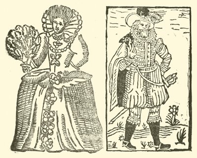 Illustration till The Roxburghe Ballads (träsnitt) av (after) English School