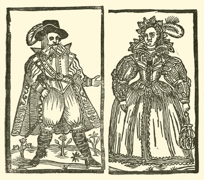 Illustration till The Roxburghe Ballads (träsnitt) av (after) English School