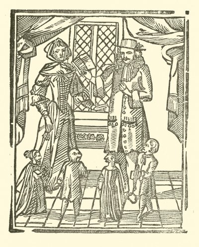 Illustration till The Roxburghe Ballads (träsnitt) av (after) English School