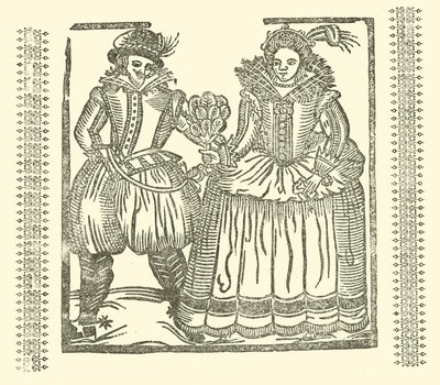Illustration till The Roxburghe Ballads (träsnitt) av (after) English School
