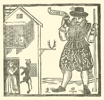 Illustration till The Roxburghe Ballads (träsnitt) av (after) English School
