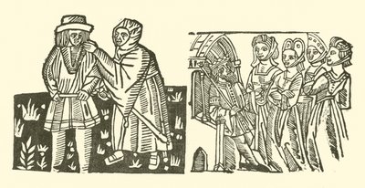 Illustration till The Roxburghe Ballads (träsnitt) av (after) English School