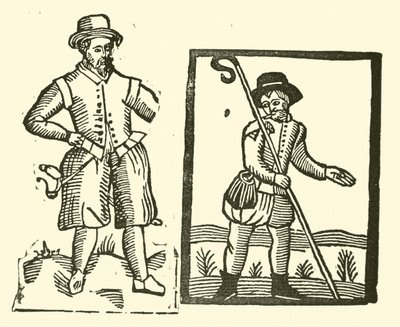 Illustration till The Roxburghe Ballads (träsnitt) av (after) English School