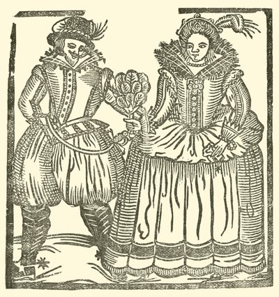 Illustration till The Roxburghe Ballads (träsnitt) av (after) English School