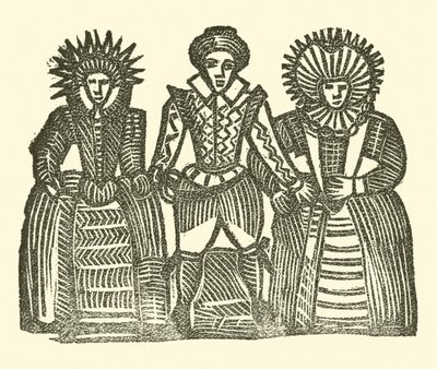 Illustration till The Roxburghe Ballads (träsnitt) av (after) English School