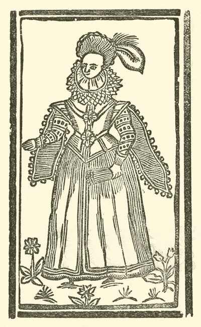 Illustration till The Roxburghe Ballads (träsnitt) av (after) English School