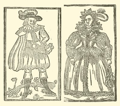 Illustration till The Roxburghe Ballads (träsnitt) av (after) English School