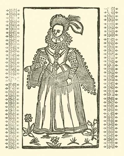 Illustration till The Roxburghe Ballads (träsnitt) av (after) English School