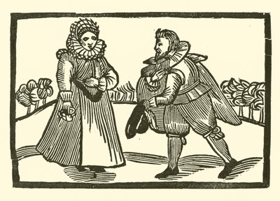 Illustration till The Roxburghe Ballads (träsnitt) av (after) English School