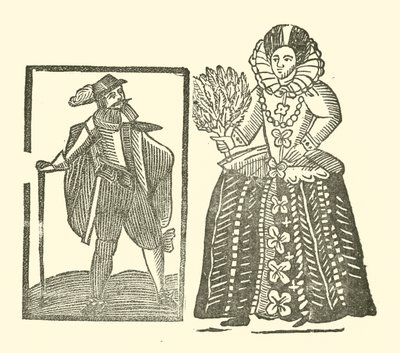 Illustration till The Roxburghe Ballads (träsnitt) av (after) English School