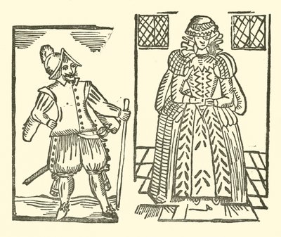 Illustration till The Roxburghe Ballads (träsnitt) av (after) English School