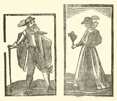 Illustration till The Roxburghe Ballads (träsnitt) av (after) English School