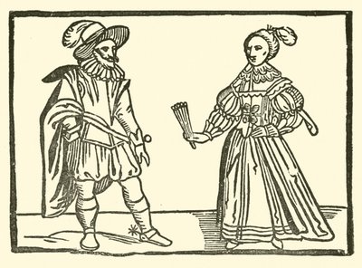 Illustration till The Roxburghe Ballads (träsnitt) av (after) English School