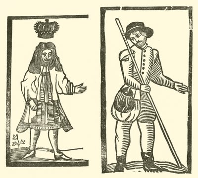Illustration till The Roxburghe Ballads (träsnitt) av (after) English School