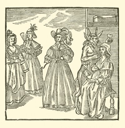Illustration till The Roxburghe Ballads (träsnitt) av (after) English School