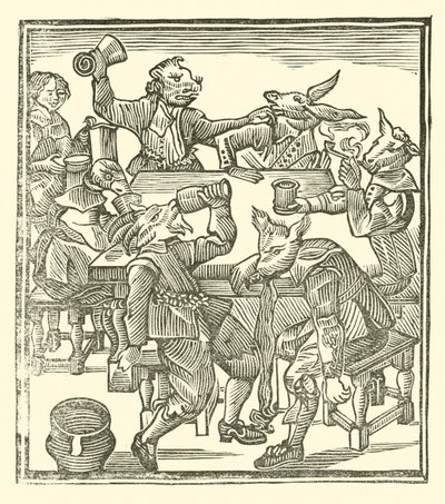 Illustration till The Roxburghe Ballads (träsnitt) av (after) English School