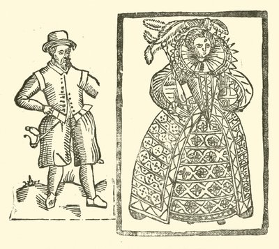 Illustration till The Roxburghe Ballads (träsnitt) av (after) English School