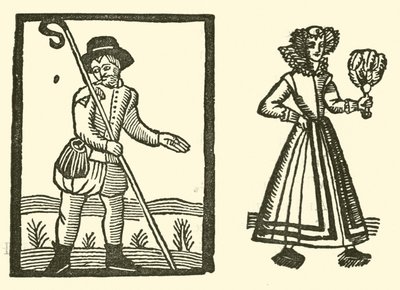 Illustration till The Roxburghe Ballads (träsnitt) av (after) English School