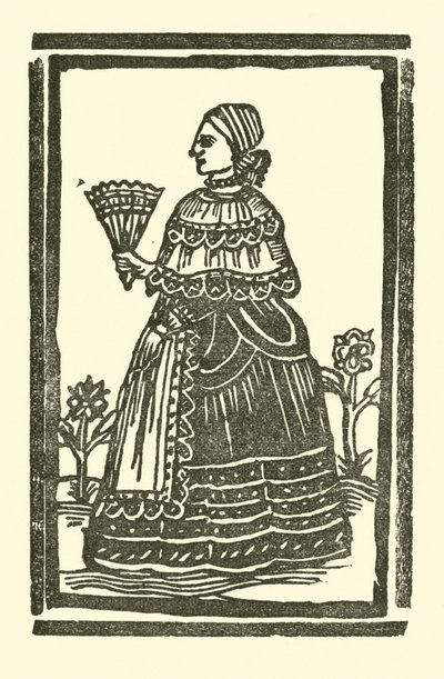 Illustration till The Roxburghe Ballads (träsnitt) av (after) English School