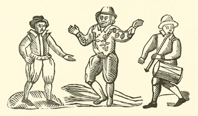 Illustration till The Roxburghe Ballads (träsnitt) av (after) English School
