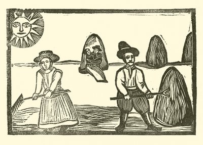 Illustration till The Roxburghe Ballads (träsnitt) av (after) English School