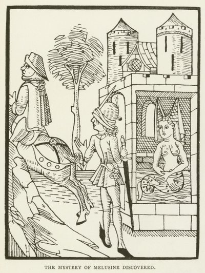 Mysteriet om Melusine opdaget (gravering) swed av (after) English School