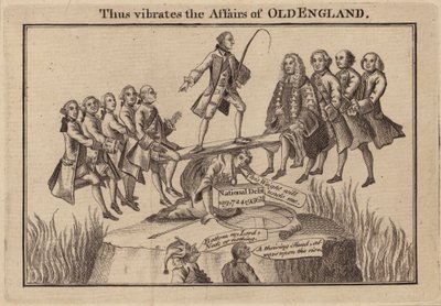 Så vibrerar det gamla Englands angelägenheter (gravyr) av (after) English School