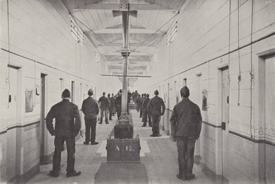 A Muster of Hooligans, Borstal Prison (s/v foto) av (after) English photographer