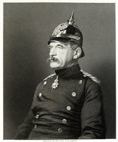 Albrecht von Roon (gravyr) av (after) English photographer